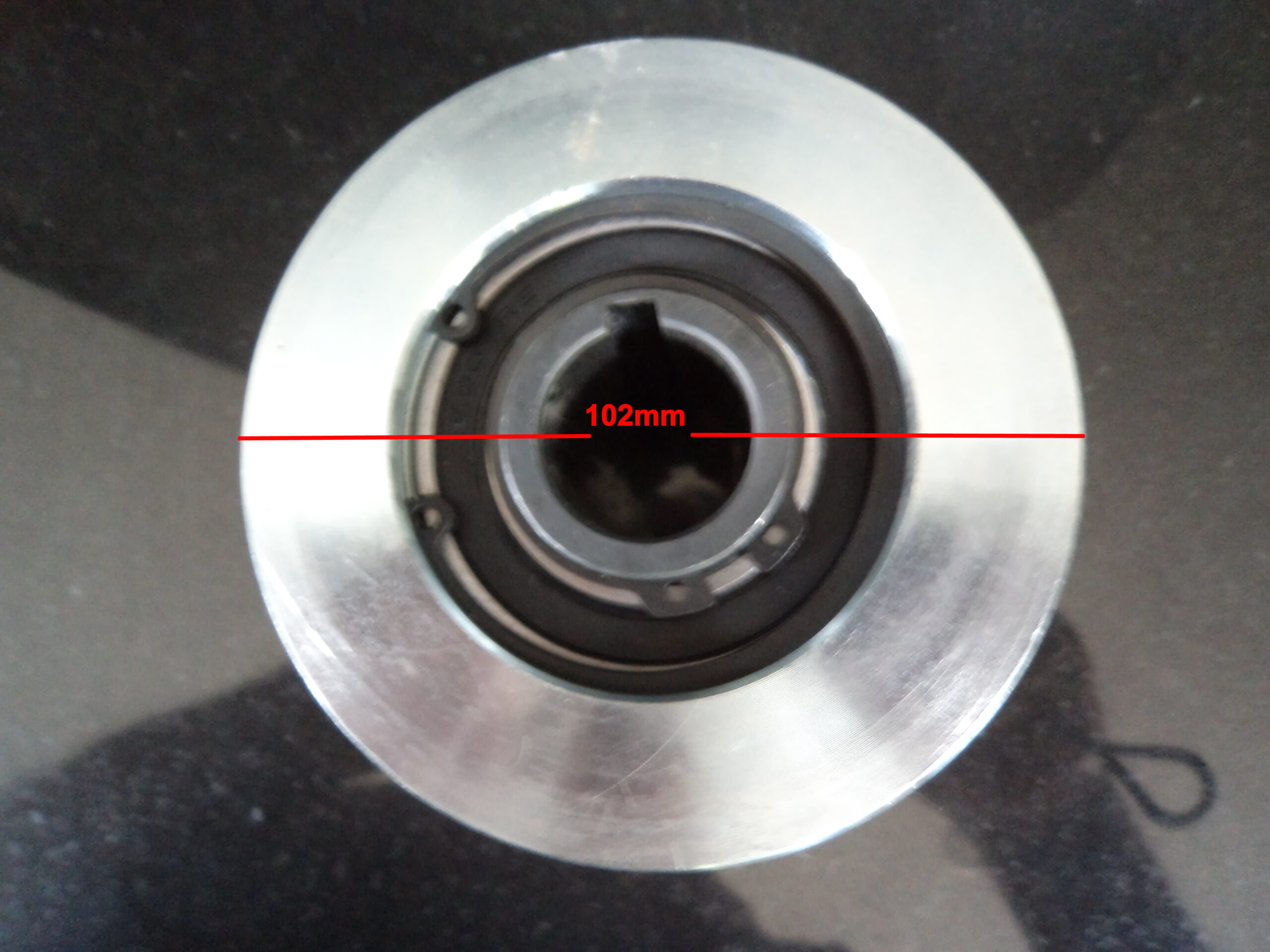 1" clutch Double 'B' profile V belt pulley 16hp 2B 1" - Image 2