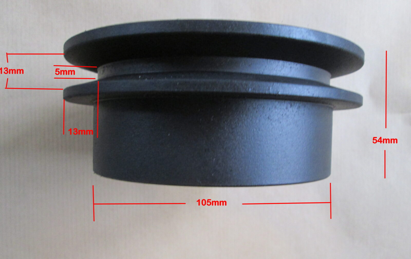 1" clutch 'A' belt 128mm pulley to 16hp HD A128-25.4mm - Image 3