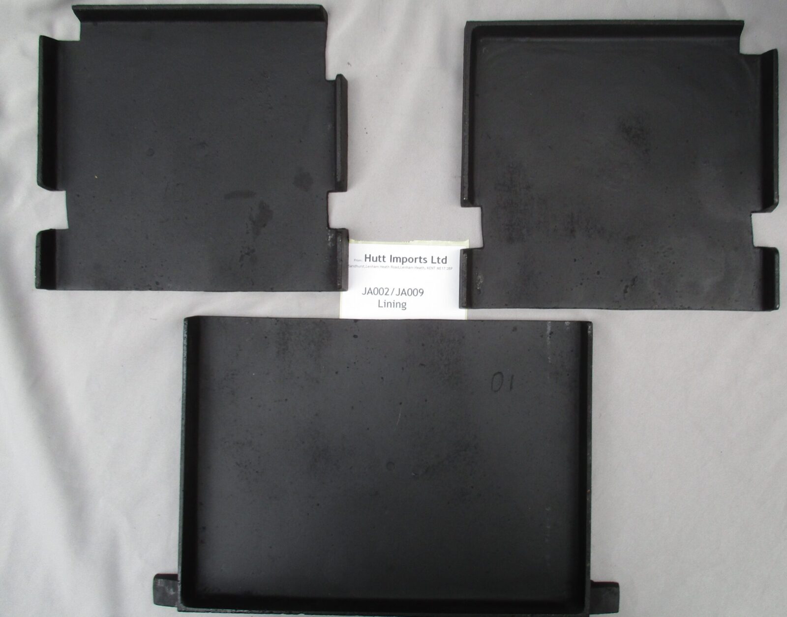 JA002/JA009 Woodburning Stove Cast Iron Lining Brick Set