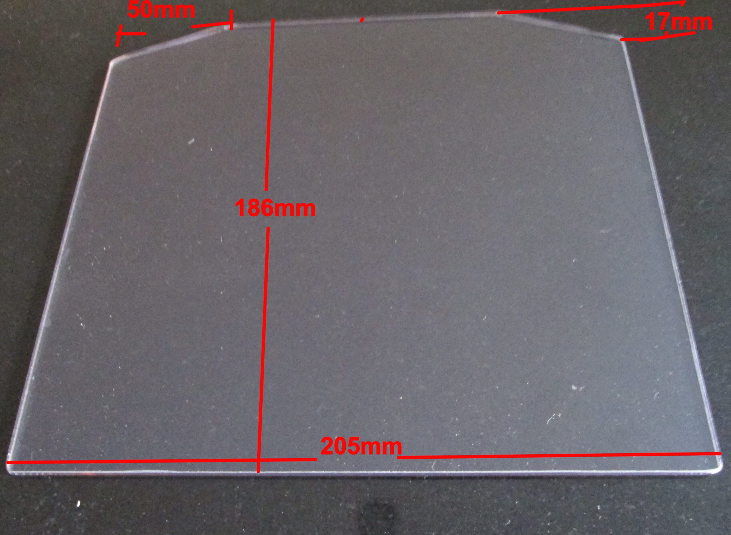 JA013s Woodburning Stove Replacement Glass Pane